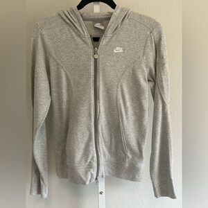 Nike Gray Zip-Up Hoodie